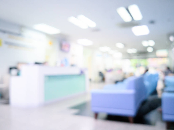 Abstract Blur mooie luxe ziekenhuis met licht en interieur voor achtergrond - Foto, afbeelding