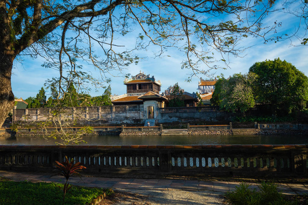 Imperial Royal Palace of Nguyen dynasty in Hue, Vietnam. Unesco World Heritage Site. - Photo, Image