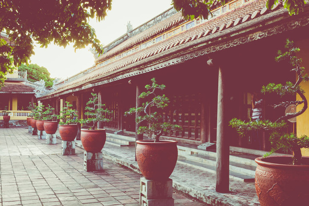 Imperial Royal Palace of Nguyen dynasty in Hue, Vietnam. Unesco World Heritage Site. - Fotografie, Obrázek