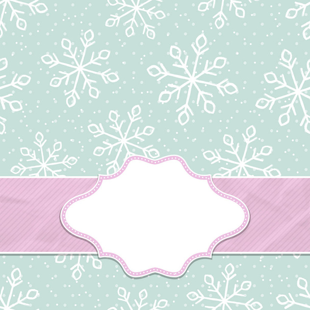 This is a Christmas and New Year frame - Vector, Image