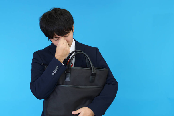 müde und gestresste asiatische Geschäftsleute - Foto, Bild