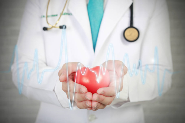 Fogalmak, a modern technológiák, doctor diagnosztika, a szív. - Fotó, kép