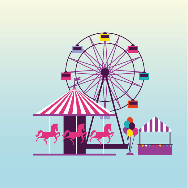 circus and fair - Vector, Image