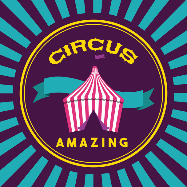  Circus szórakoztató tisztességes - Vektor, kép