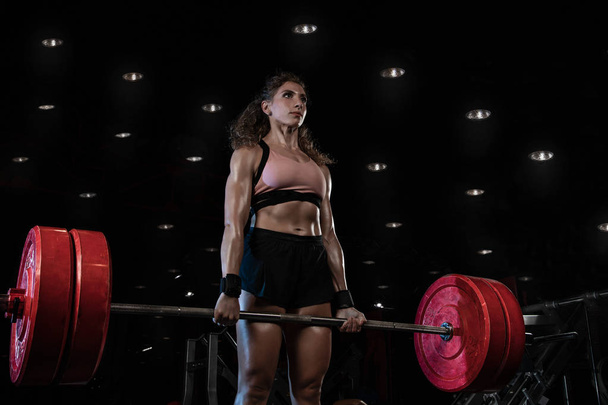 gym hard training woman - Foto, Imagem