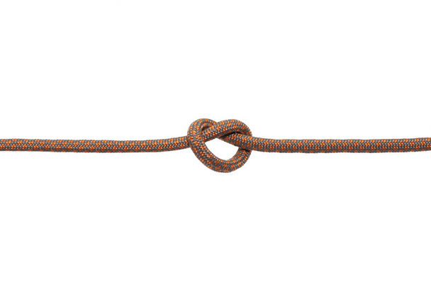 Rope with knot isolated on white background  - Valokuva, kuva