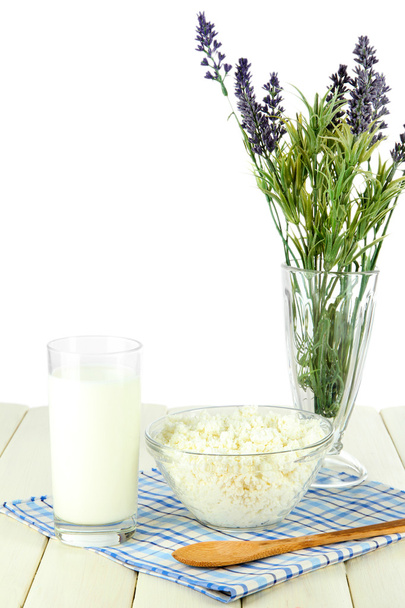 Dairy products on a light background - Photo, Image