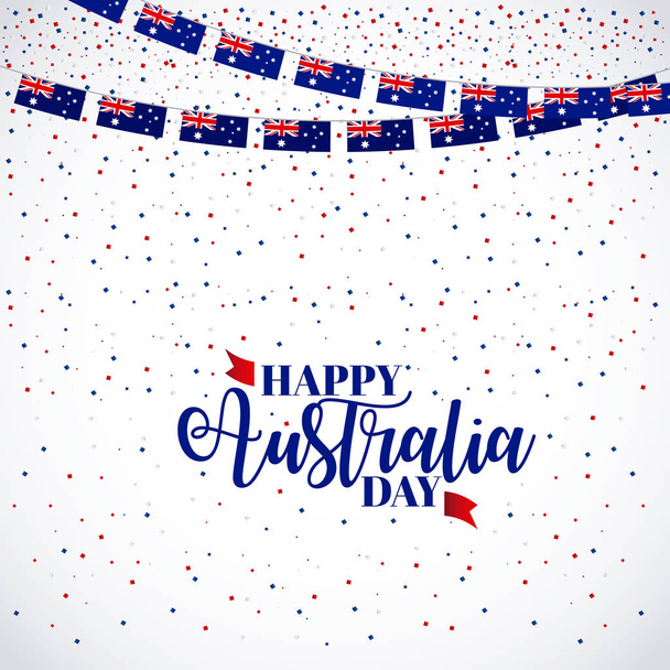 Feliz Día de Australia
 - Vector, imagen