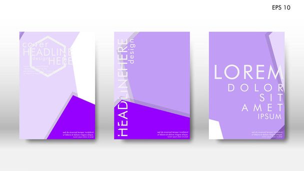 六角形の要素を持つ抽象的なカバーしています。本のデザイン コンセプト。未来ビジネスのレイアウト。デジタル ポスターのテンプレートです。デザインのベクトル - eps10 - ベクター画像