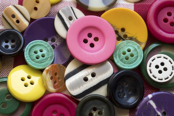 Sewing buttons background. Colorful sewing buttons texture - Photo, Image