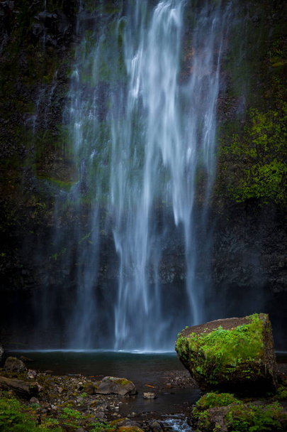 有名なマルトノマ滝は、オレゴン州のクローズ アップ表示 - 写真・画像