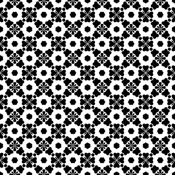 Black and white  figures with fancy elements. Fine structure wallpaper,surface, forms. - Photo, Image