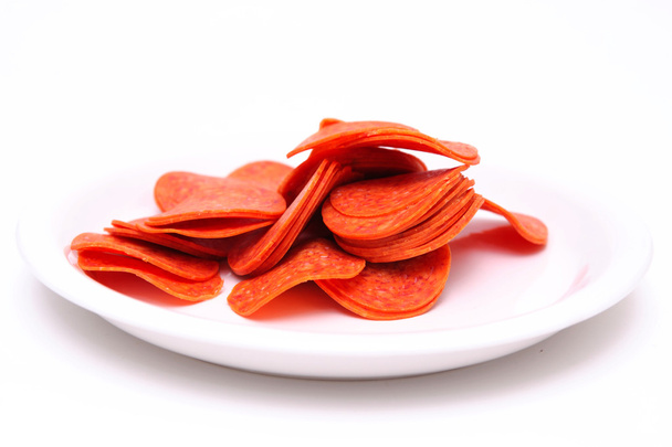 pepperoni w plasterkach - Zdjęcie, obraz