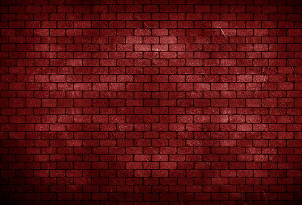 Arrière-plan de vieux mur de briques rouges vintage - Photo, image