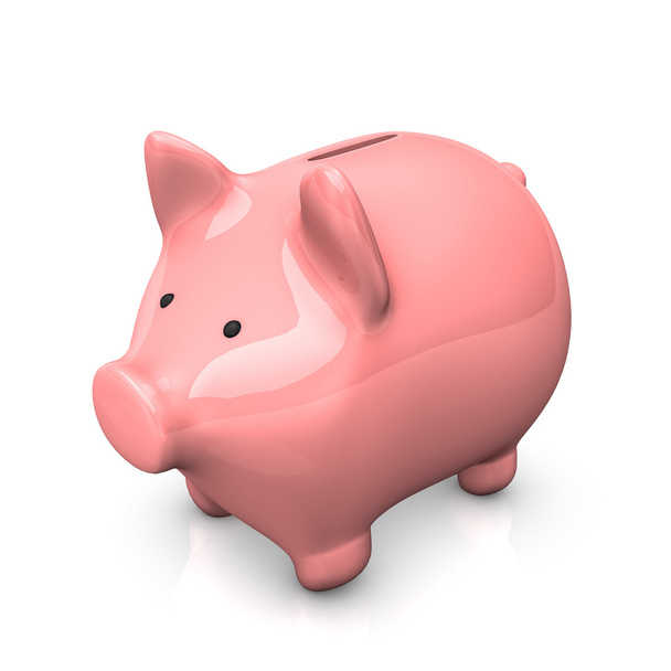 roze piggy bank - Foto, afbeelding