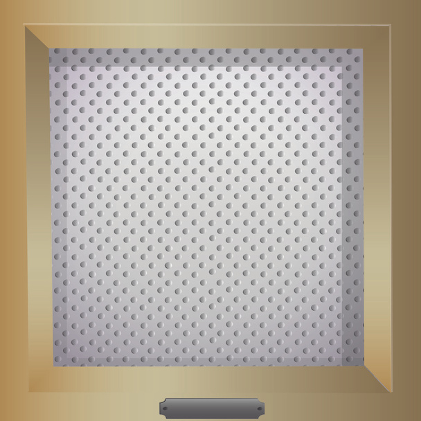 Фоновые точки в золотой рамке - векторная иллюстрация
 - Вектор,изображение