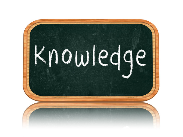 knowledge on blackboard banner - Foto, imagen