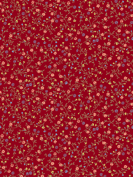 Pattern of the small flower,I made a pattern with a small flower,I continue seamlessly, - Vector, imagen