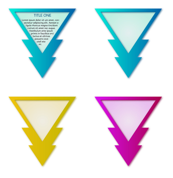 triangle labels - Photo, Image