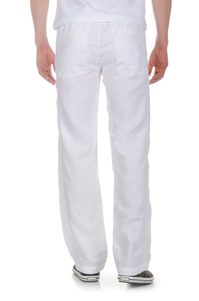 Concetto di moda con pantaloni su bianco - Foto, immagini