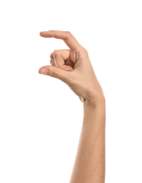 Γυναικείο χέρι σε λευκό φόντο - Φωτογραφία, εικόνα