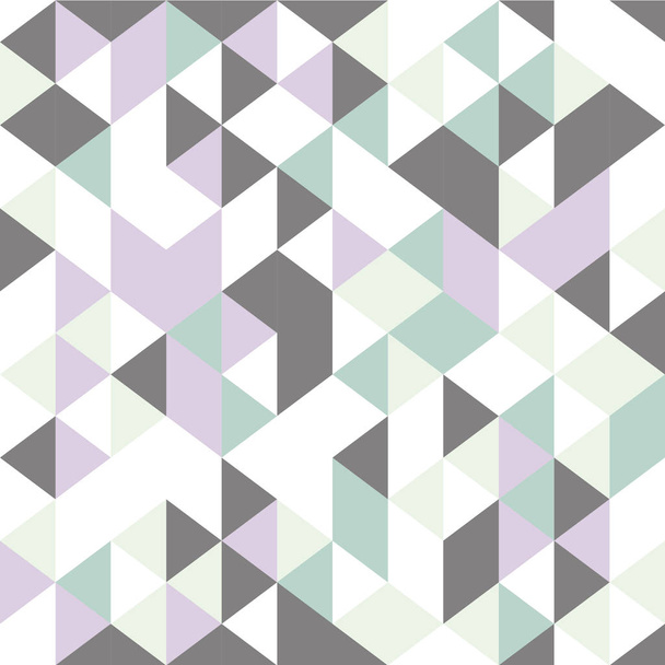 Padrão sem costura triangular com ilustração vetorial vintage colorida abstrata geométrica para impressão e envolvimento têxtil de moda
 - Vetor, Imagem