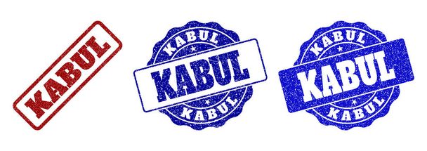 KABUL Grunge Stamp Seals - Vector, Image