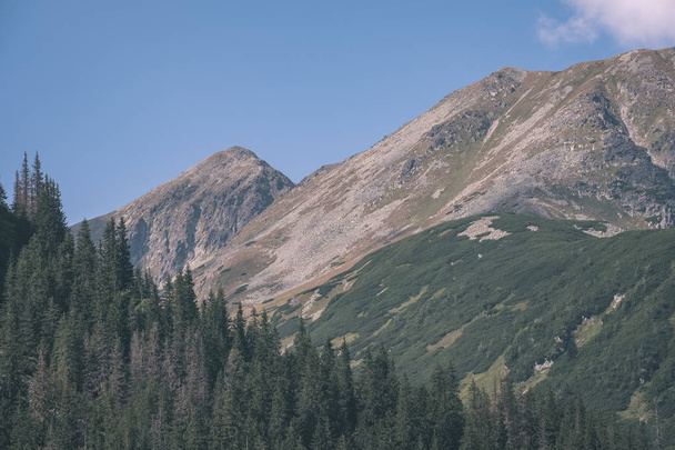western carpathian mountains on clear day, Tatra hiking trails - Photo, image