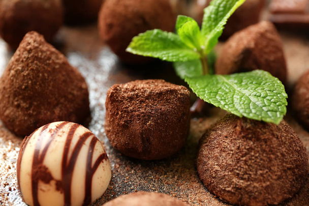 Ízletes Csokoládé Menta asztalon, Vértes - Fotó, kép