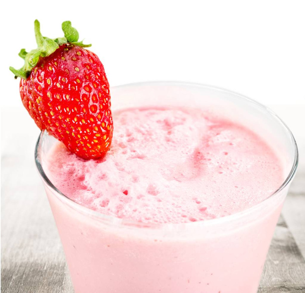 tasty milk shake, fruity yogurt  - Photo, image
