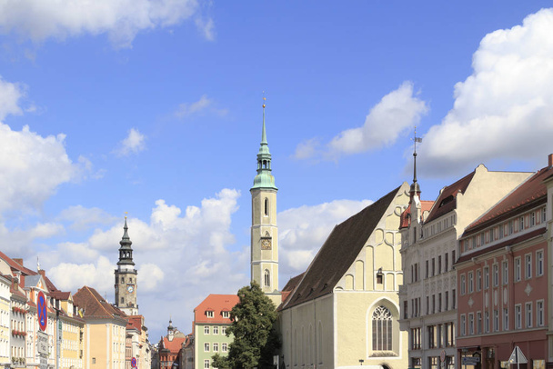 View on architecture of old town Goerlitz, Germany  - 写真・画像
