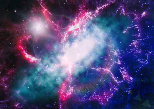 Champ stellaire dans l'espace lointain à des années-lumière de la Terre. Éléments de cette image fournis par la NASA
 - Photo, image