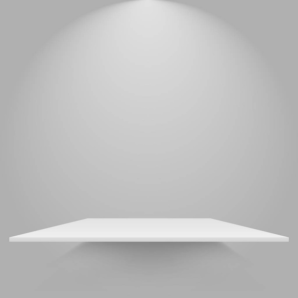 Scaffale bianco vuoto appeso a un muro. Mockup per il tuo design. Eppie vettori10
 - Vettoriali, immagini