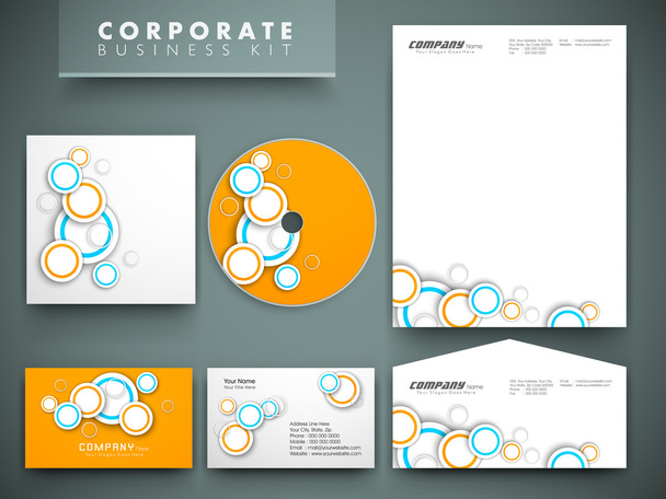 Professional corporate identity kit or business kit for your bus - Vector, Imagen