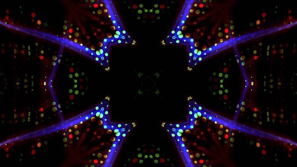 Барвисті плямисті вогні в темряві
  - Фото, зображення