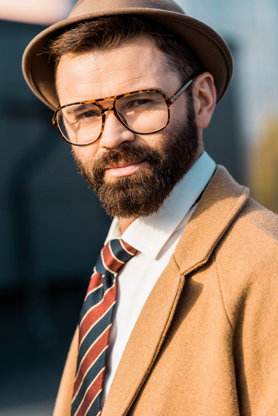 close up of successful businessman in formalwear and glasses  - Fotografie, Obrázek
