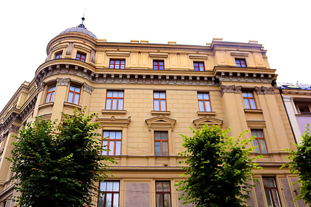Art Nouveau architecture on a building facade in Riga, Latvia - Φωτογραφία, εικόνα