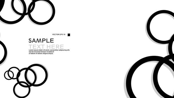 Simple Circles Tausta, väri musta ja varjo. vektorin graafinen suunnittelu eps 10:ssä
 - Vektori, kuva