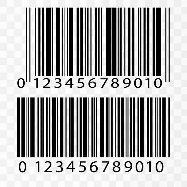 realistisches Barcode-Symbol isoliert - Vektor, Bild