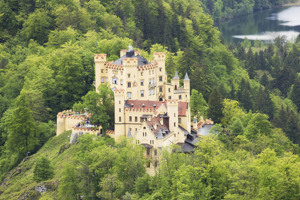 vue panoramique du château allemand Hohenschwangau en Bavière
 - Photo, image
