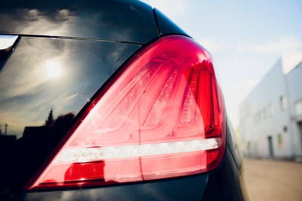 back light with brilliant reflections auto body - Фото, изображение