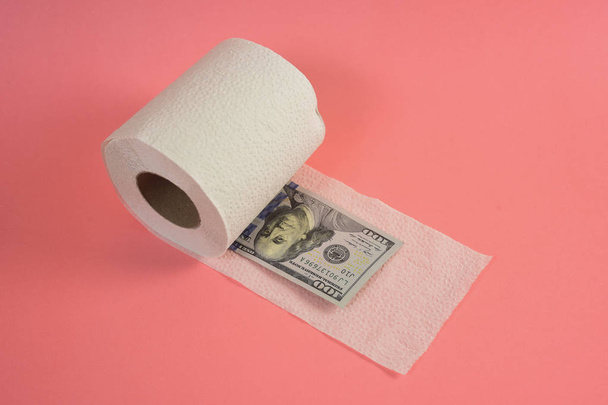 Billete de dólar americano, concepto de ahorro
 - Foto, Imagen