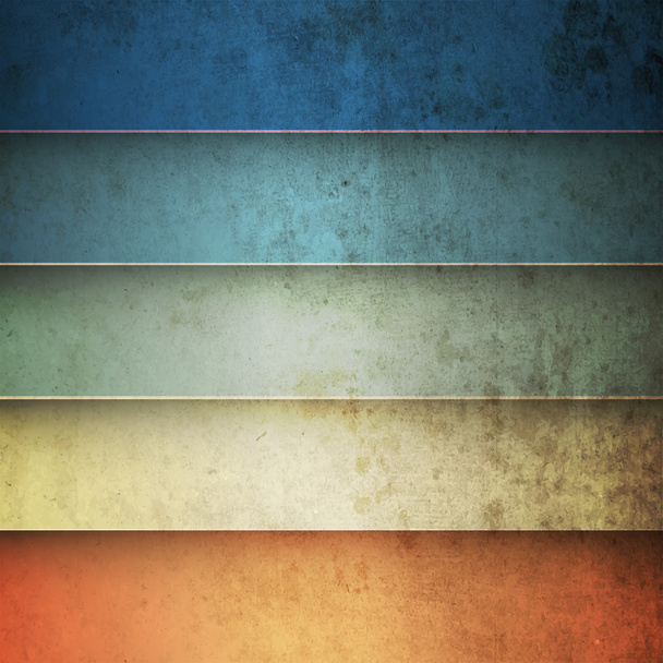 Rainbow horizontal lines vintage background - Vector, Image