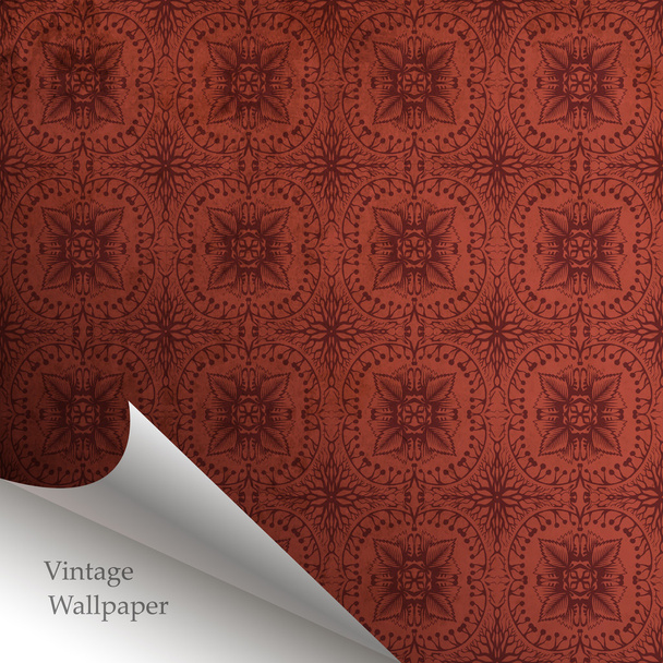 Vector wallpaper design with folded corner - Vector, Image