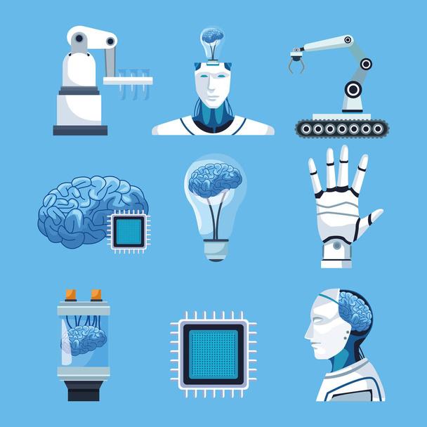 artificial intelligence elements - Vector, Image
