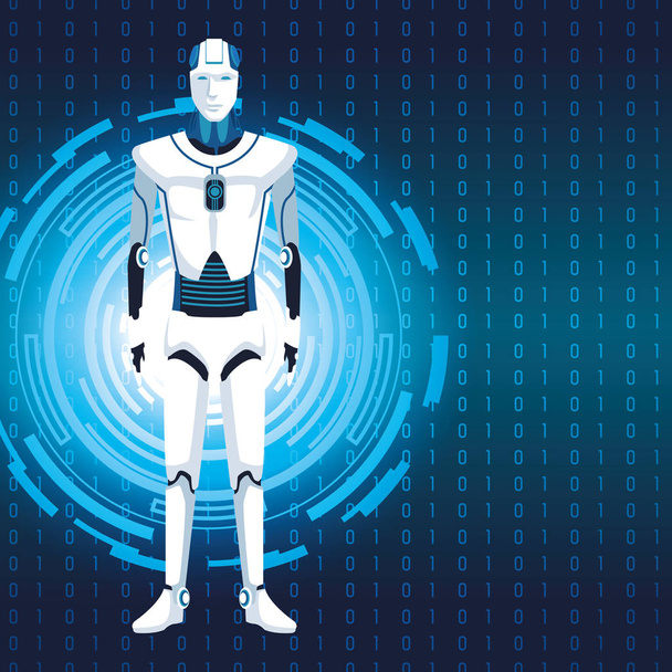 avatar humanoid robot - Vektor, kép
