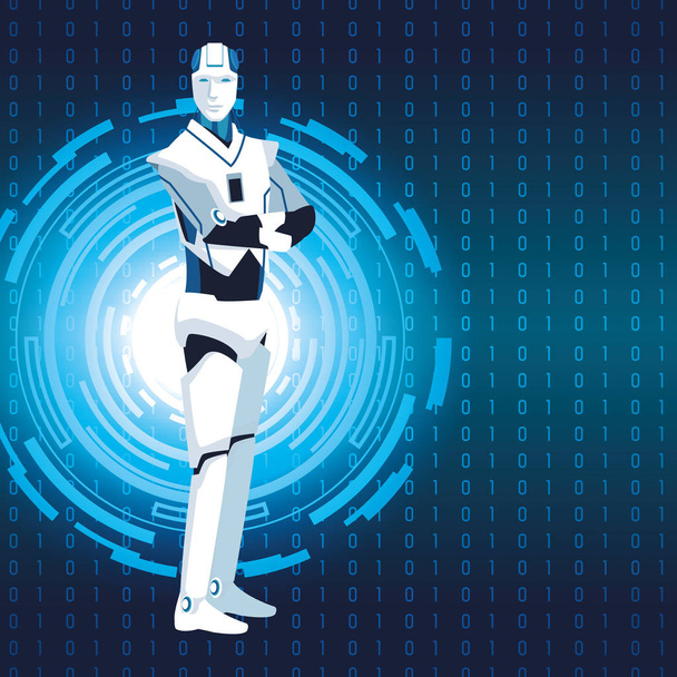 το ρομπότ humanoid avatar - Διάνυσμα, εικόνα