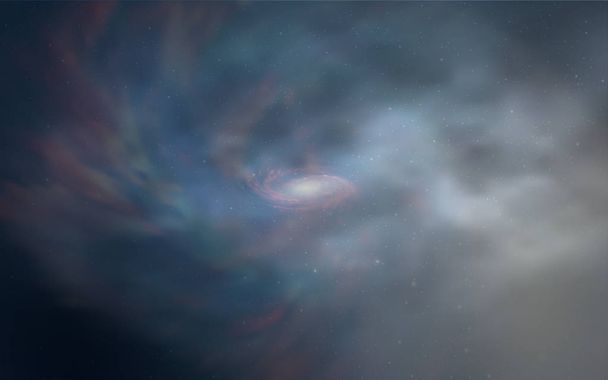 Light BLUE διανυσματική υφή με γαλακτώδη αστέρια τρόπο. Σύγχρονη αφηρημένη απεικόνιση με Big Dipper αστέρια. Πρότυπο για κοσμικά υπόβαθρα. - Διάνυσμα, εικόνα