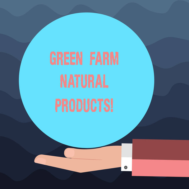 Uwaga: pisanie Wyświetlono Green Farm naturalnych produktów. Biznesowe zdjęcie prezentujący działalność rolnicza środowiska naturalnego Hu analizy strony oferuje stałe kolor koło Logo plakaty. - Zdjęcie, obraz