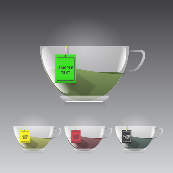 kopje thee icoon - Vector, afbeelding